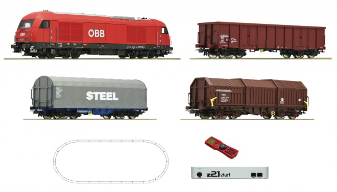 Digital z21 Start Set: Diesel locomotive class 2016 and freight train, OBB<br /><a href='images/pictures/Roco/235026.jpg' target='_blank'>Full size image</a>